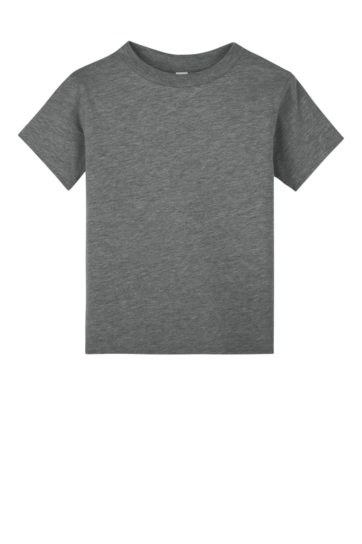 FLG Lacrosse DpHeather BELLA+CANVAS Toddler Short Sleeve Tee, with the Lacrosse Block Logo Primary design, on the full chest, front view