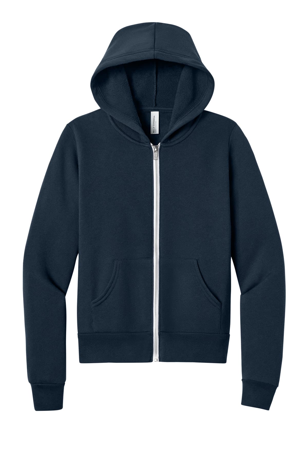 BELLA+CANVAS Youth Sponge Fleece Full-Zip Hooded Sweatshirt