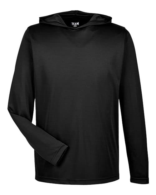 Men's Zone Performance Hooded T-Shirt in Black