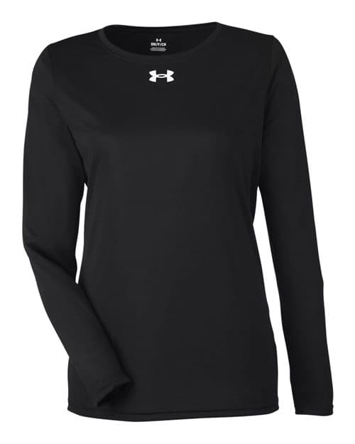 Women's Team Tech™ Long Sleeve T-Shirt in Black/ White
