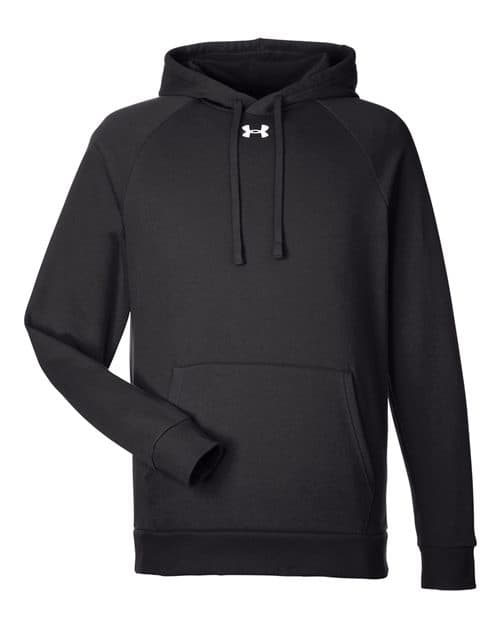 Men's Rival Fleece Hooded Sweatshirt in Black/ White