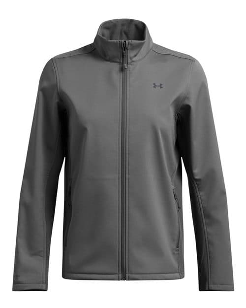 FLG Navy 2031 Castlerock/ Black Women's ColdGear® Infrared Shield 2.0 Jacket, with no design, front view