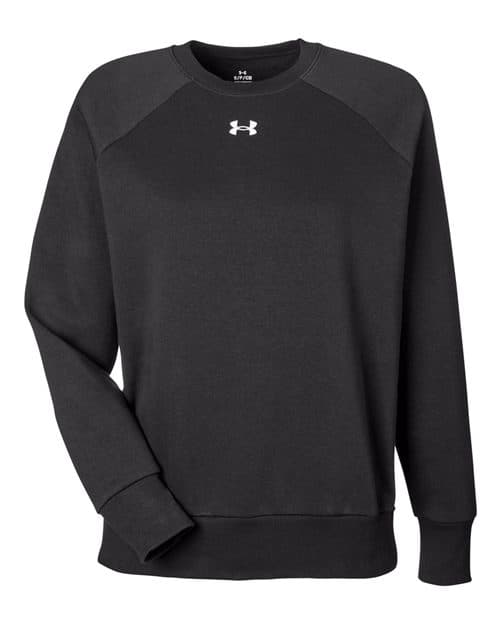 Women's Rival Fleece Crewneck Sweatshirt in Black/ White