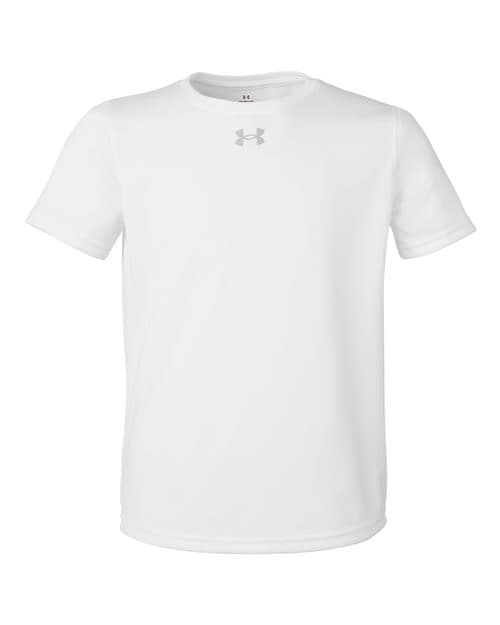 Youth Tech™ Team T-Shirt in White/ Mod Grey