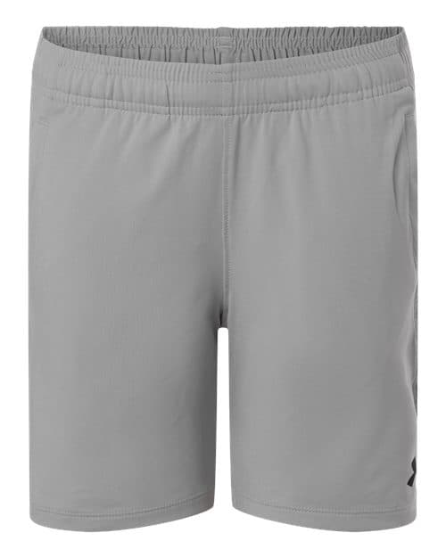 FLG Navy 2031 Mod Grey/ Mod Grey/ Black Youth Tech™ Vent Short, with no design, front view