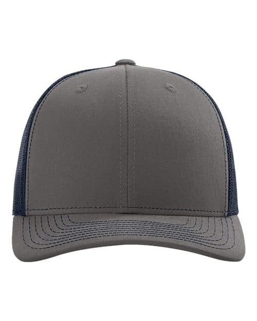 Snapback Trucker Cap in Charcoal/ Navy