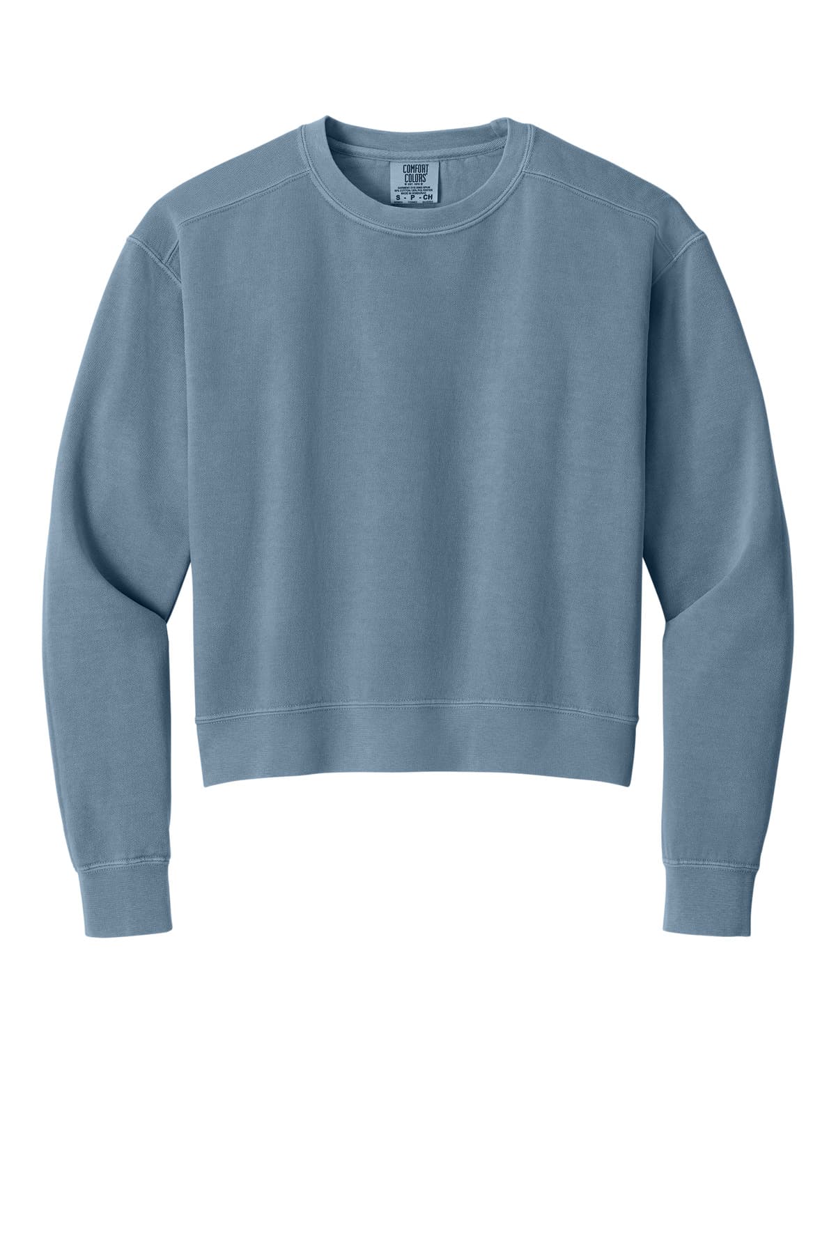 Comfort Colors Women's Mid-Length Crewneck Sweatshirt in BlueJean